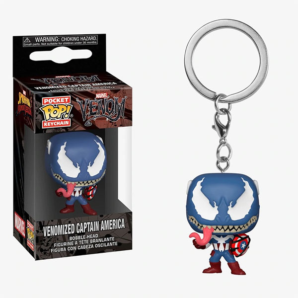 Funko Pocket POP Keychain Marvel Venomized Captain America
